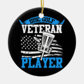 ディスクゴルフバスケットツリースポーツフリスビーディスクゴルフ セラミックオーナメント (正面)