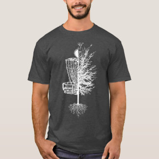 ディスクゴルフバスケットツリーfrisbeeゴルフプレミアム tシャツ