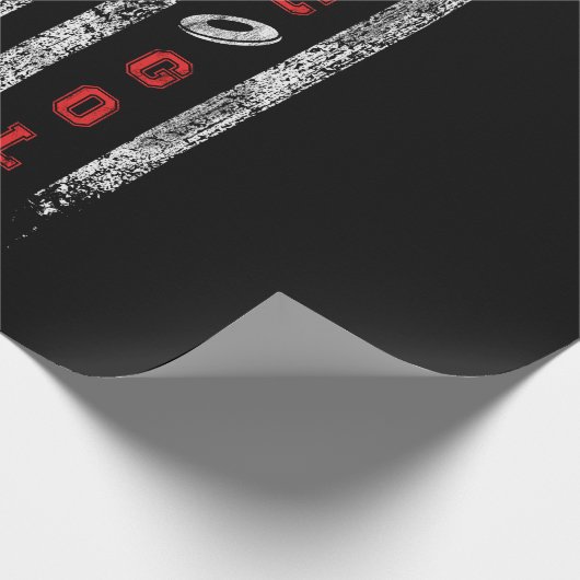 ディスクゴルフバスケットフラグデザインディスクゴルファーUSAフラグ ラッピングペーパー (角)