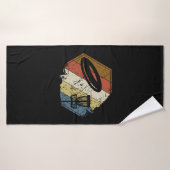 ディスクゴルフバスケットレトロ バスタオル (バスタオル)