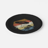 ディスクゴルフバスケットレトロ ペーパープレート (アングル)