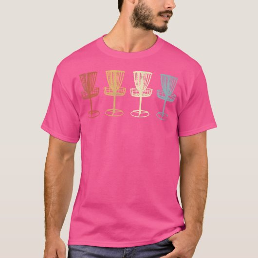 ディスクゴルフバスケット動揺して Tシャツ (正面)
