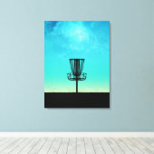 ディスクゴルフバスケット キャンバスプリント (インサイチュ (ウッドフロア))