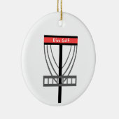 ディスクゴルフバスケット セラミックオーナメント (右)