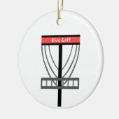 ディスクゴルフバスケット セラミックオーナメント (左)