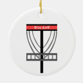 ディスクゴルフバスケット セラミックオーナメント (裏面)