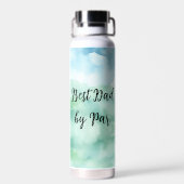 ディスクゴルフバスケット |パー最高のパパ ウォーターボトル (背面)