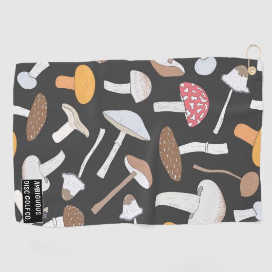 ディスクゴルフバッグタオル及びクリップ ゴルフタオル (横)