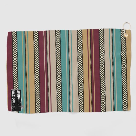 ディスクゴルフバッグタオル及びクリップ ゴルフタオル (横)