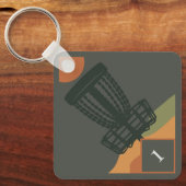 ディスクゴルフバッグラベルキーチェーン キーホルダー (正面)