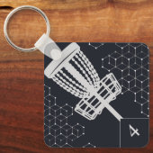 ディスクゴルフバッグラベル キーホルダー (正面)