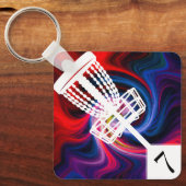 ディスクゴルフバッグラベル キーホルダー (正面)