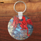 ディスクゴルフバッグラベル キーホルダー (正面)