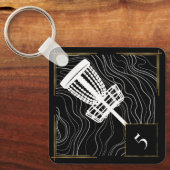 ディスクゴルフバッグラベル キーホルダー (正面)