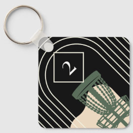 ディスクゴルフバッグラベル キーホルダー