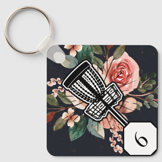 ディスクゴルフバッグラベル キーホルダー (正面)