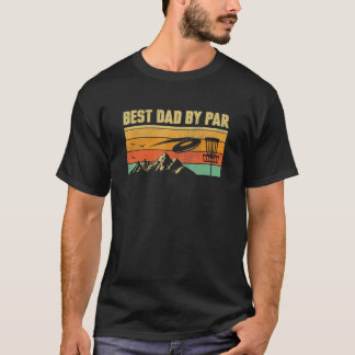 ディスクゴルフパパメンズヴィンテージ最高のレトロパパBy Par 1 Tシャツ