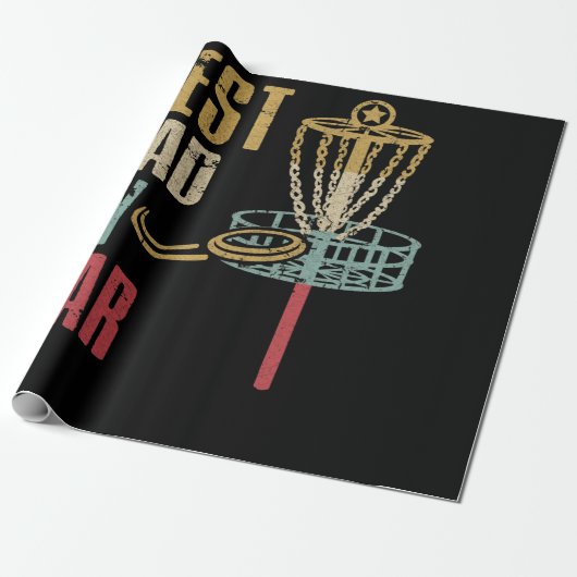 ディスクゴルフパパ最高のパパバイパー ラッピングペーパー (アンロールド)