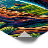 ディスクゴルフビッグフットin the Woods ポスター (角)