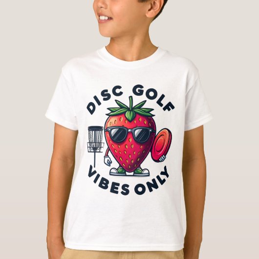 ディスクゴルフビーブオンリーイチゴ Tシャツ (正面)