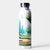 ディスクゴルフピクセルアート ウォーターボトル (左面)