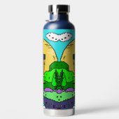 ディスクゴルフピクセルアート ウォーターボトル (右面)