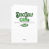 ディスクゴルフピクセルアート | ハッピーバースデー カード (裏面)