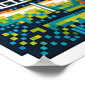 ディスクゴルフピクセルアート ポスター (角)