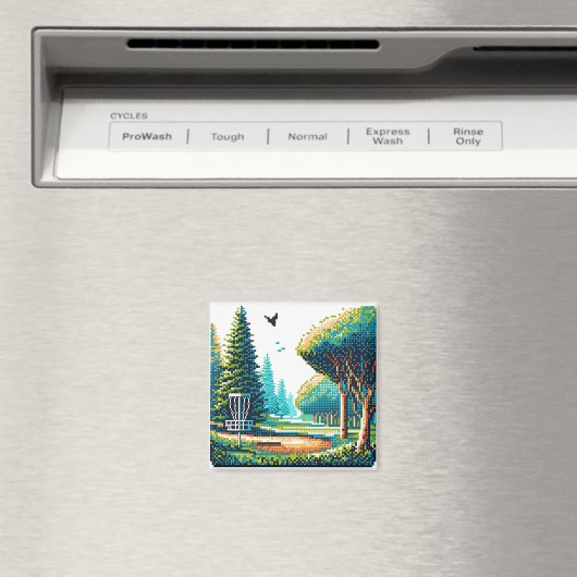 ディスクゴルフピクセルアート マグネット (インサイチュ (食洗機))