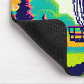 ディスクゴルフピンピクセルアート マウスパッド (コーナー)