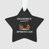 ディスクゴルフフリスビークリスマスオーナメントツリおもしろいー オーナメント (裏面)