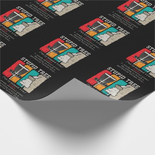 ディスクゴルフプレーヤーのディスクゴルフ定義の固定 ラッピングペーパー (角)