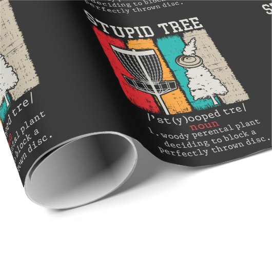 ディスクゴルフプレーヤーのディスクゴルフ定義の固定 ラッピングペーパー (ロールコーナー)