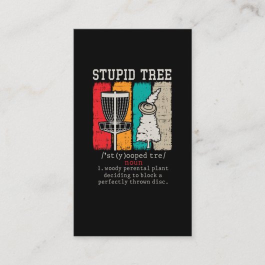 ディスクゴルフプレーヤーのディスクゴルフ定義の固定 名刺 (正面)