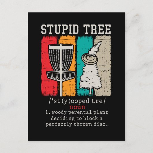 ディスクゴルフプレーヤーフリスビーディスクゴルフ定義 ポストカード (正面)