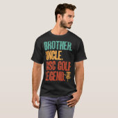 ディスクゴルフプレーヤー兄弟叔父ディスクゴルフ伝説 Tシャツ (正面フル)