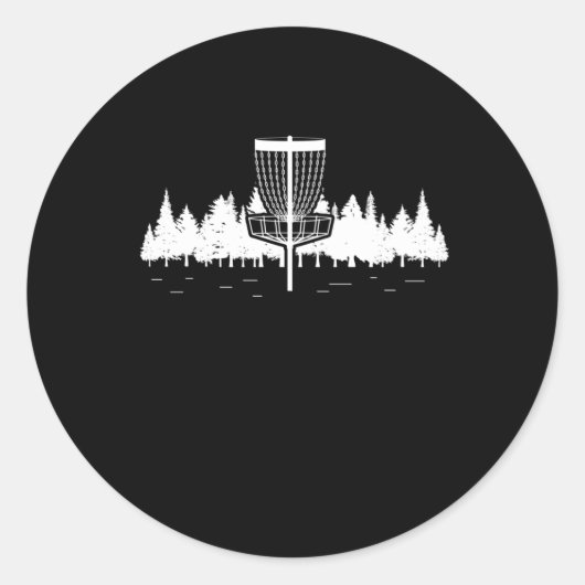 ディスクゴルフプレーヤー森林スポーツフリスビーディスクゴルフ ラウンドシール (正面)