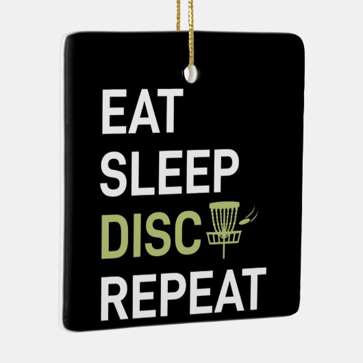 ディスクゴルフプレーヤー |スリープ食べディスクのゴルフリピート セラミックオーナメント (右)