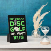 ディスクゴルフプレーヤー |私は常にディスクゴ遊フではない フォトプラーク (側面)