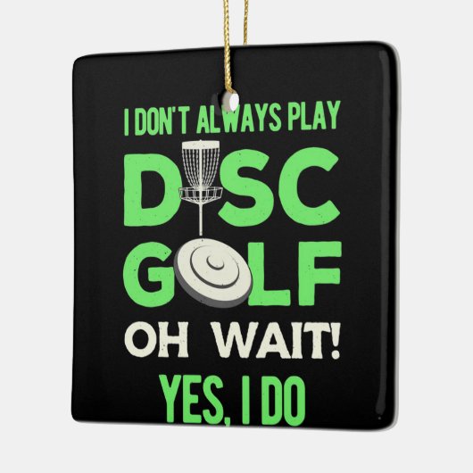 ディスクゴルフプレーヤー | I Don't Wany Disk 遊 Golf(ディスクゴルフ) セラミックオーナメント (左)