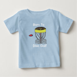 ディスクゴルフベビーのTシャツへの生まれるの ベビーTシャツ