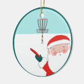 ディスクゴルフホリデーギフト セラミックオーナメント (左)