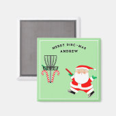 ディスクゴルフホリデーギフト マグネット (正面/裏面)