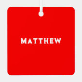 ディスクゴルフホリデーギフト メタルオーナメント (裏面)