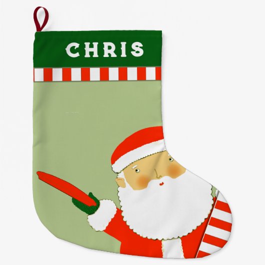 ディスクゴルフホリデーギフト ラージクリスマスストッキング (正面)