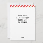 ディスクゴルフホリデークリスマスカード シーズンカード (裏面)