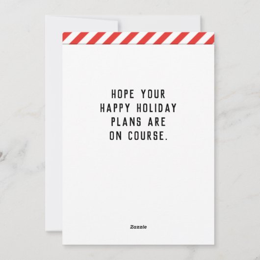 ディスクゴルフホリデークリスマスカード シーズンカード (裏面)