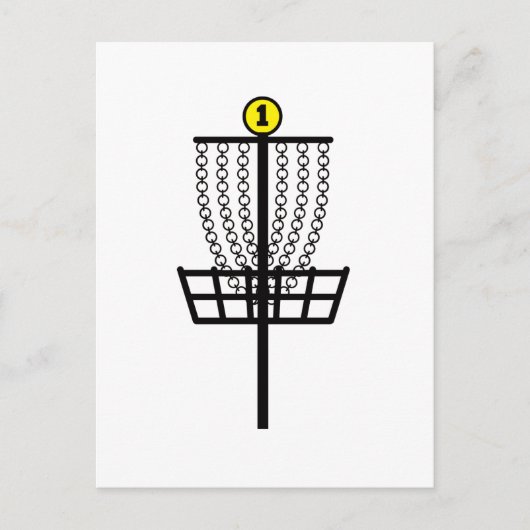 ディスクゴルフホール ポストカード (正面)