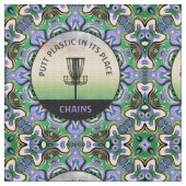 ディスクゴルフマンダラ ファブリック (クローズアップ)