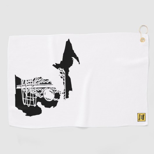 ディスクゴルフミシガン – あなたのディスゴルフバッグのためのタオル ゴルフタオル (横)